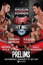 Watch UFC Fight Night 26 Preliminary Fights Niter