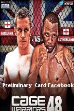 Watch Cage Warriors 48 Preliminary Card Facebook Niter